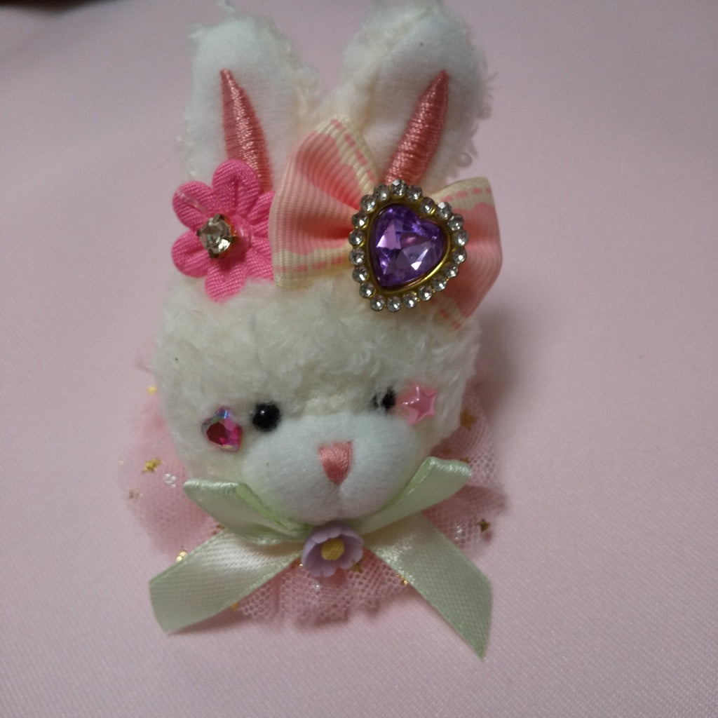 <35037>Rabbit hair clip