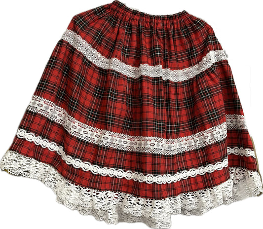 <16001>Tartan check skirt