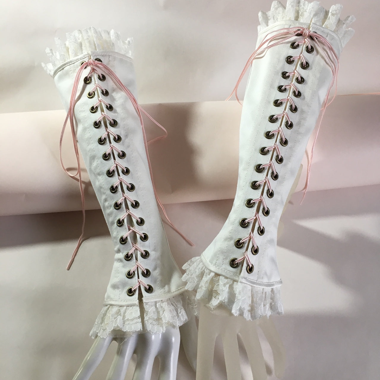 <06014>Arm Corsets [Off White Cotton Cotton](MS)