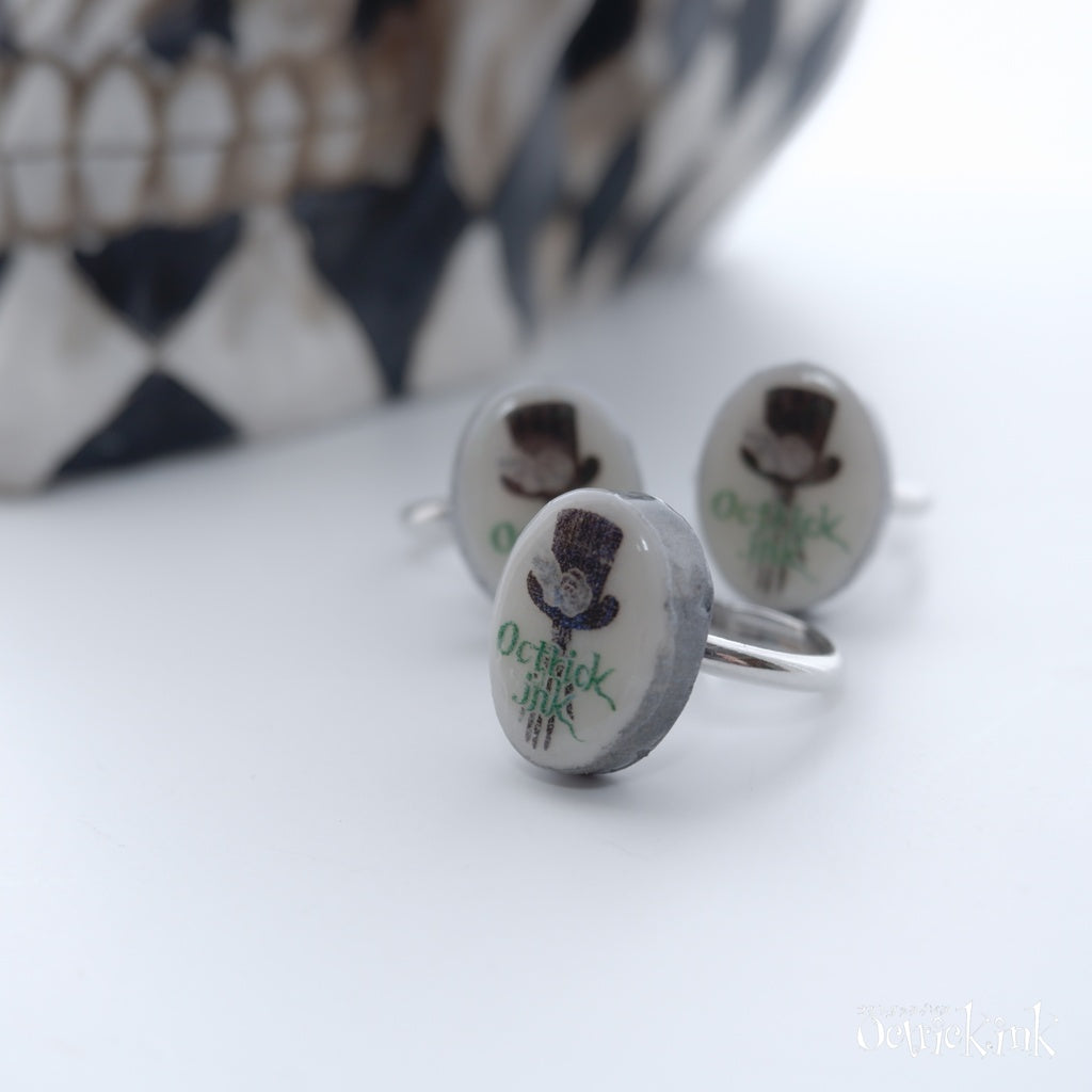 <22040>Octrick.ink Event Limited Ring (Hatter Green)