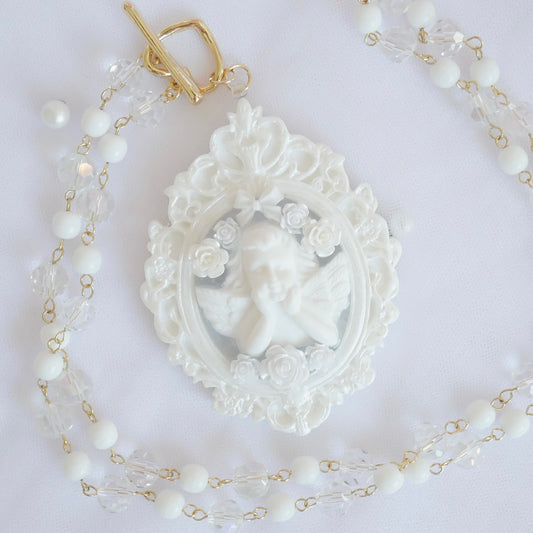 <15013>Picture frame necklace