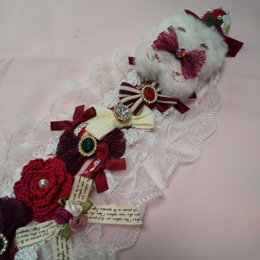 <35006>Rabbit strawberry headdress