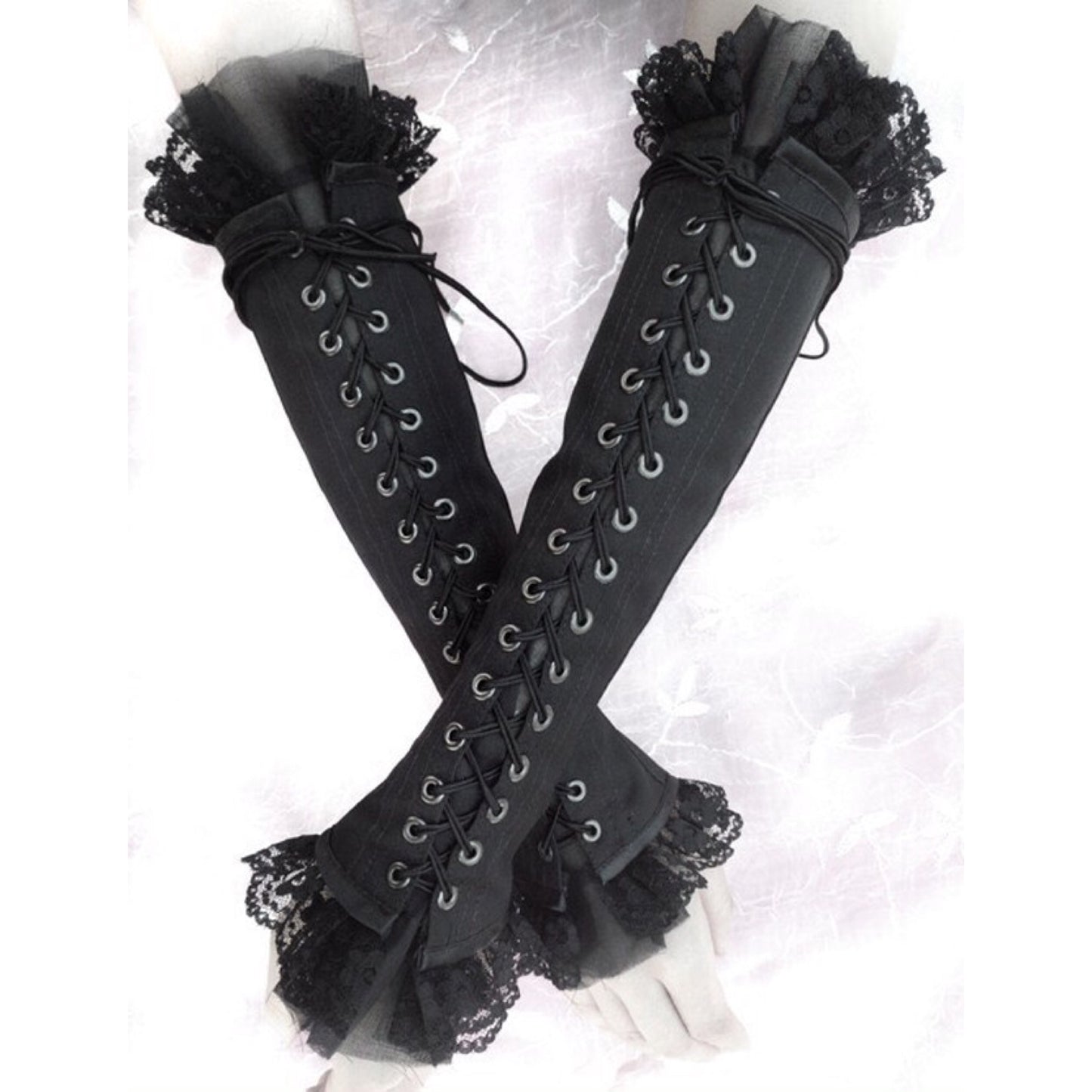 <06006>Arm Corsets [Black Cotton](M)