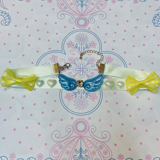 <13066>Yume Kawaii Magical Girl Choker（Light yellow×Light blue）