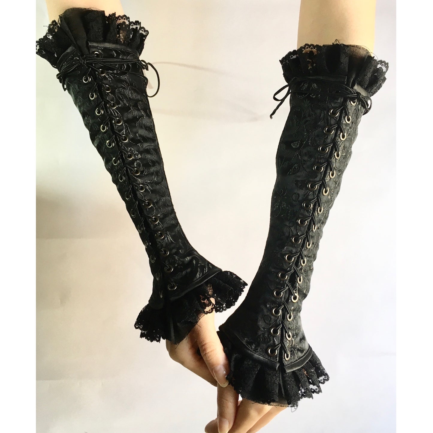 <06001>Arm Corsets [Black Jacquard](L)