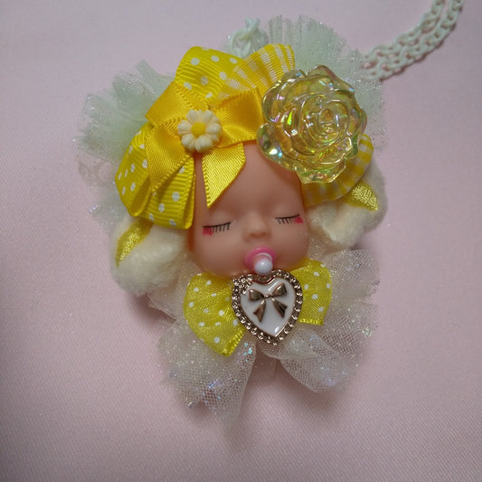 <35028>Baby necklace (yellow ＆ white)