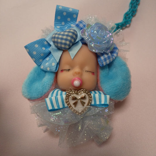 <35030>Baby necklace (light blue)