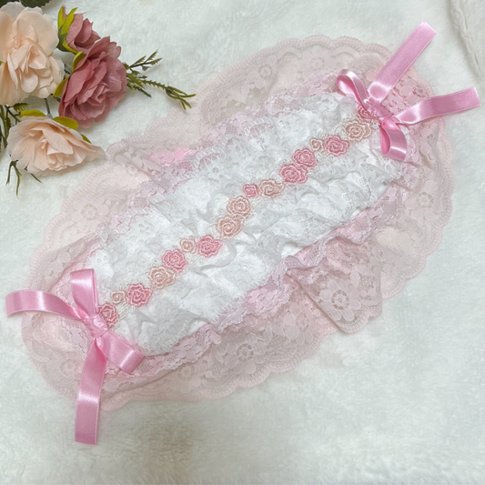 <17001>pink rose head dress