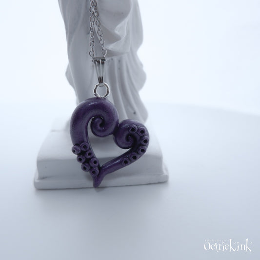 <22009>KRAKEN heart necklace (Violet)