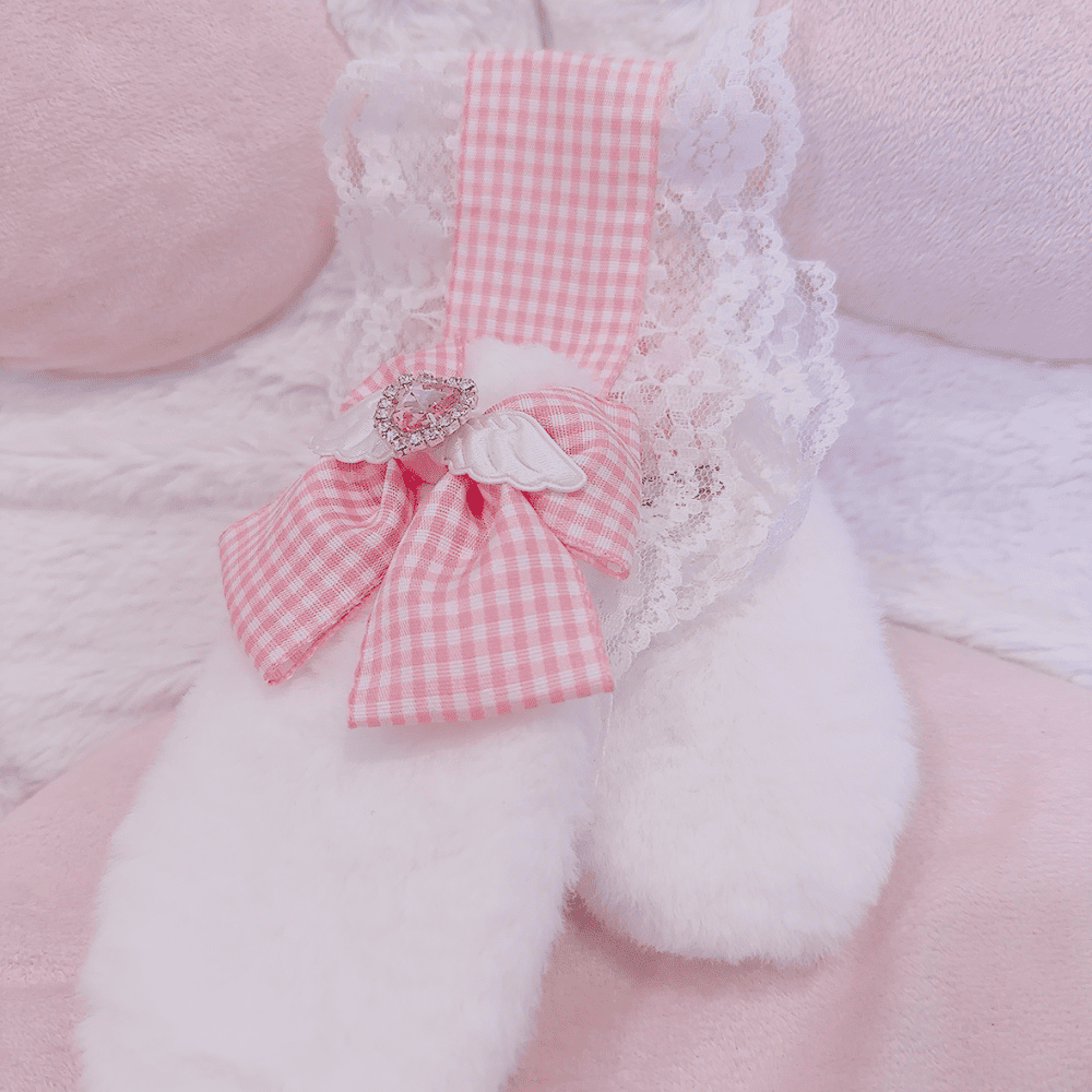 <23040>Headdress with rabbit ears (pink)