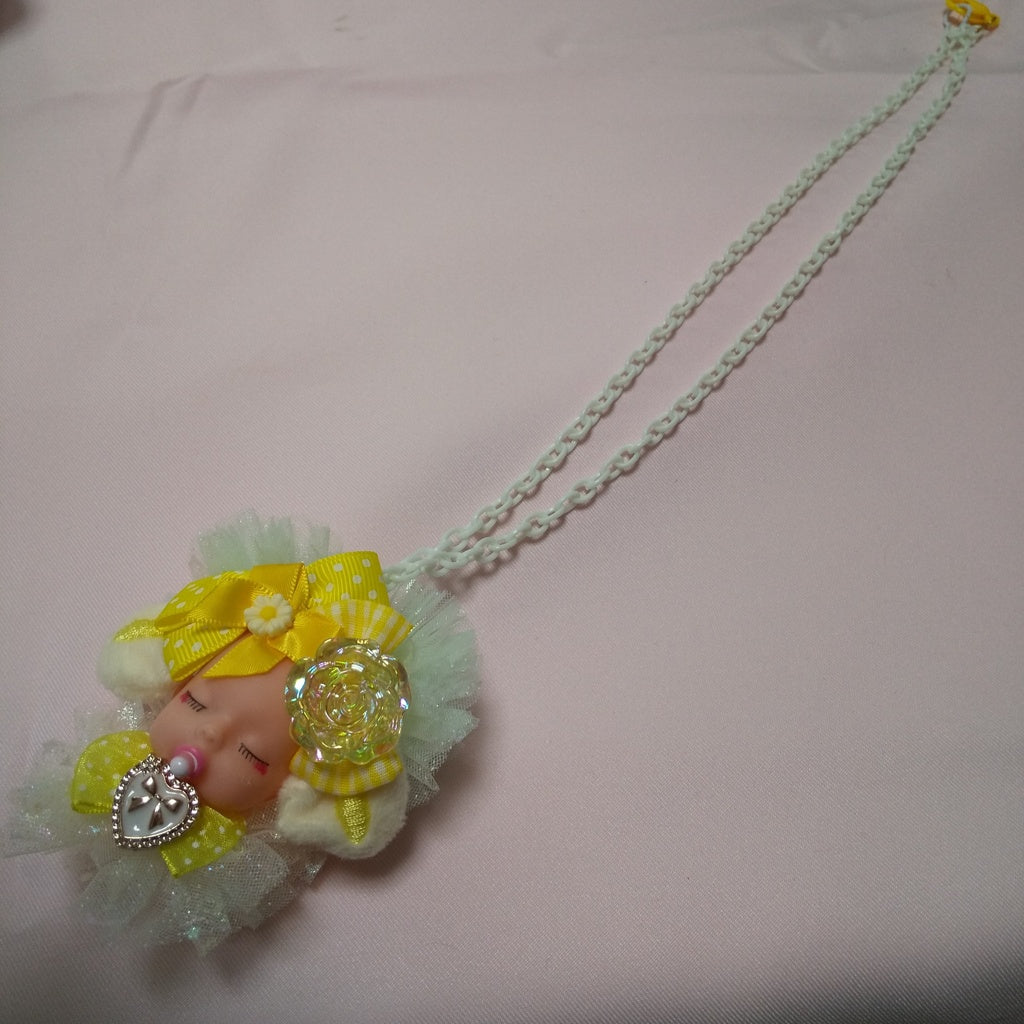 <35028>Baby necklace (yellow ＆ white)