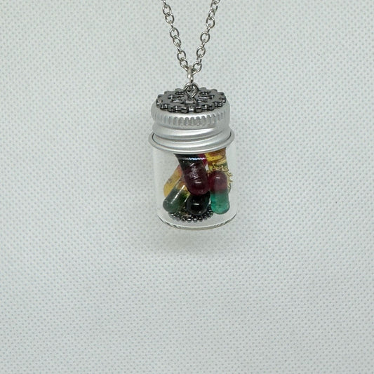 <18029>Medicine Bottle Necklace