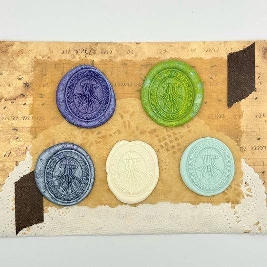 <18014>Wax Seal Sticker jellyfish