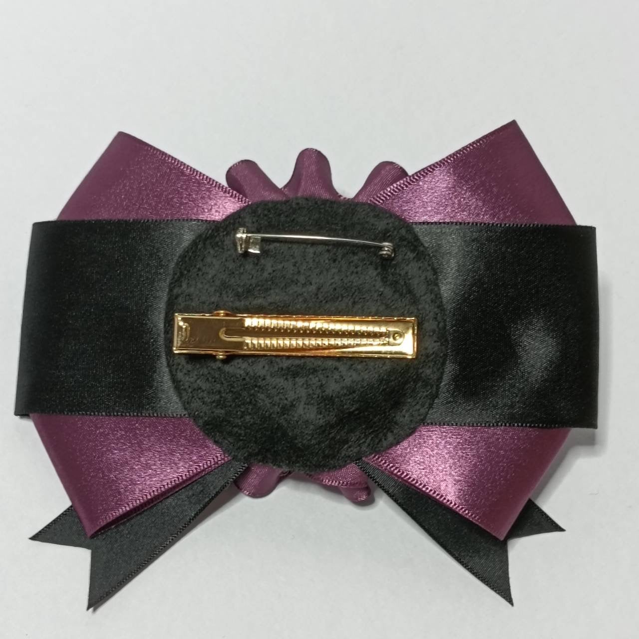 <09016>Rosette style brooch(purple)