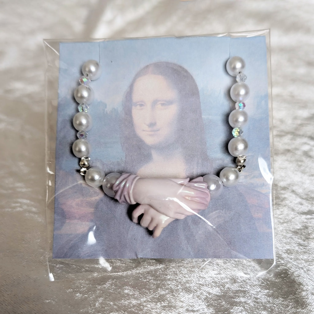 <33035>Painting, Mona Lisa pearl necklace(02)