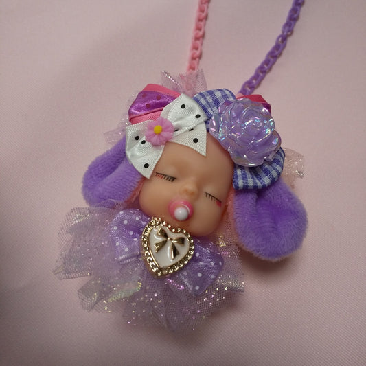 <35031>Baby necklace (purple)