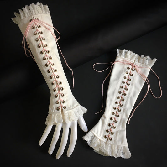 <06012>Arm Corsets [Off White Cotton](L)