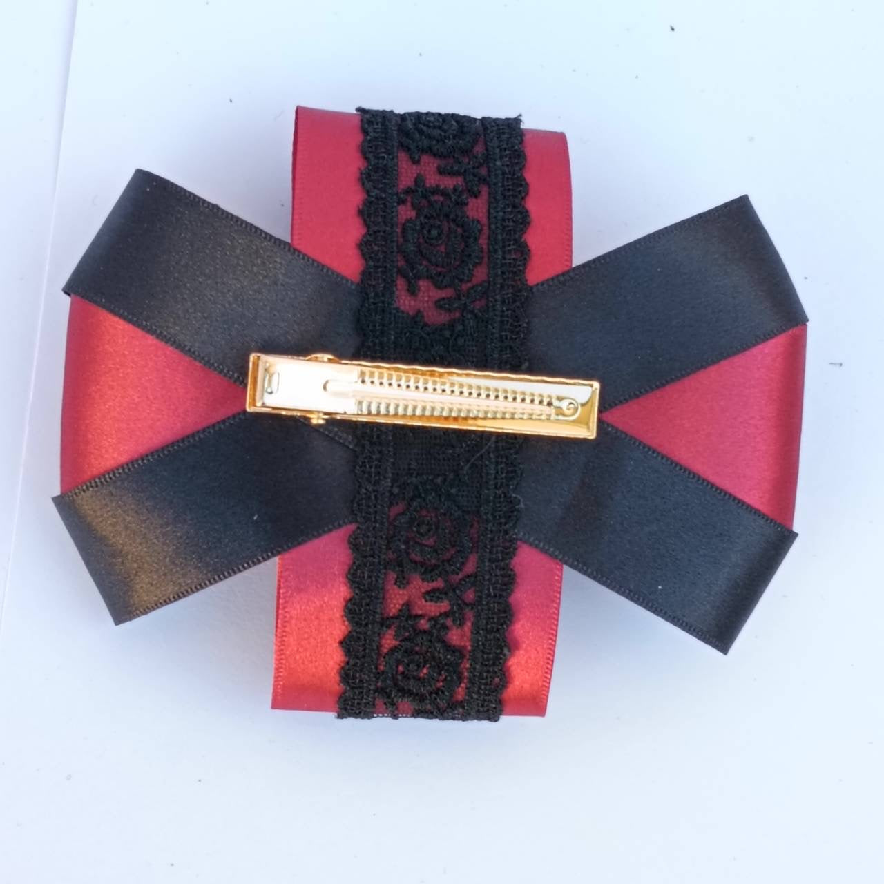 <09026>Ribbon Clip(dark red)