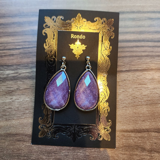 <11025>violet earrings