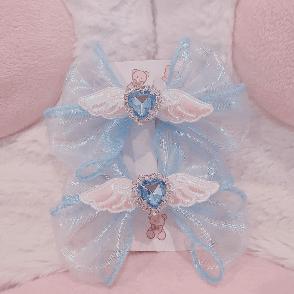 <23018> Large ribbon (light blue)