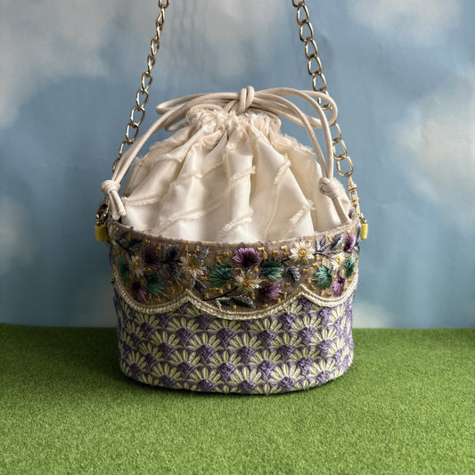 <29013>cup cream bag(purple)