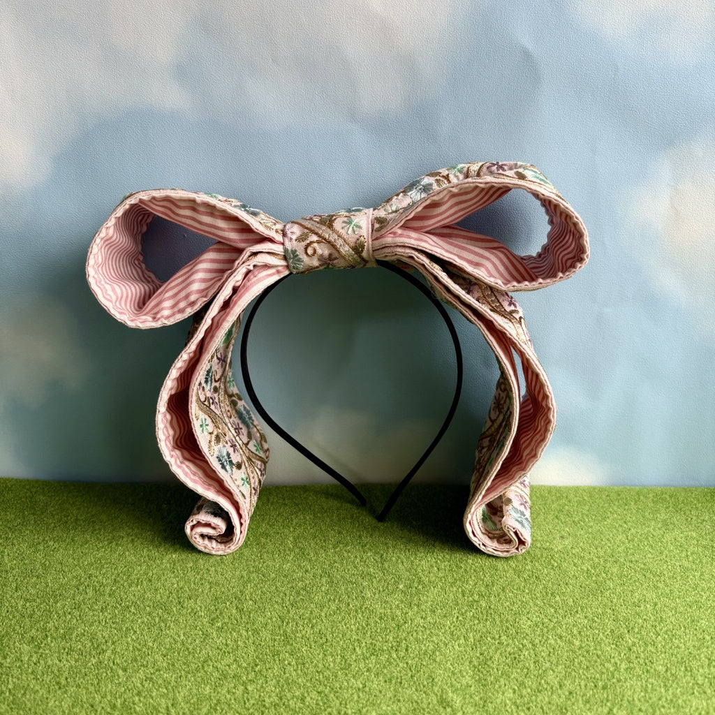 <29020>Ribbon Headband(pink)