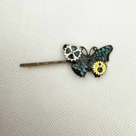 <18060>Butterfly Hairpin（blue）