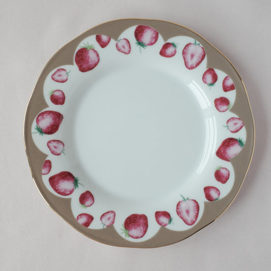 <10007>Strawberry Plate(brown)