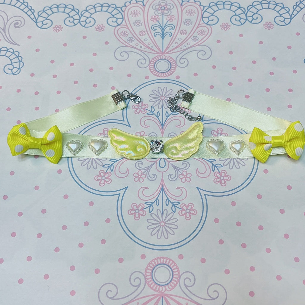 <13067>Yume Kawaii Magical Girl Choker（Light yellow×Light yellow）