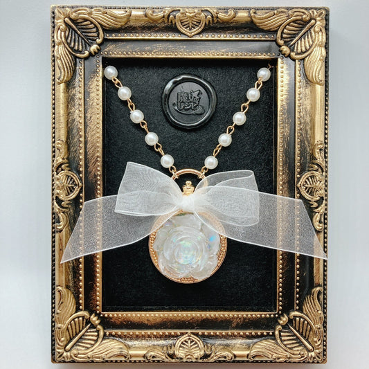 <12004>Ice rose necklace