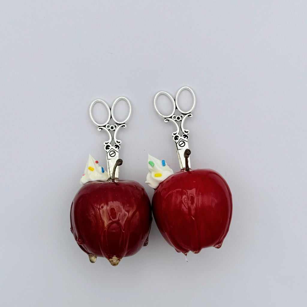 <18038>Honey Apple Necklace (Red× Cream）45ｍｍ