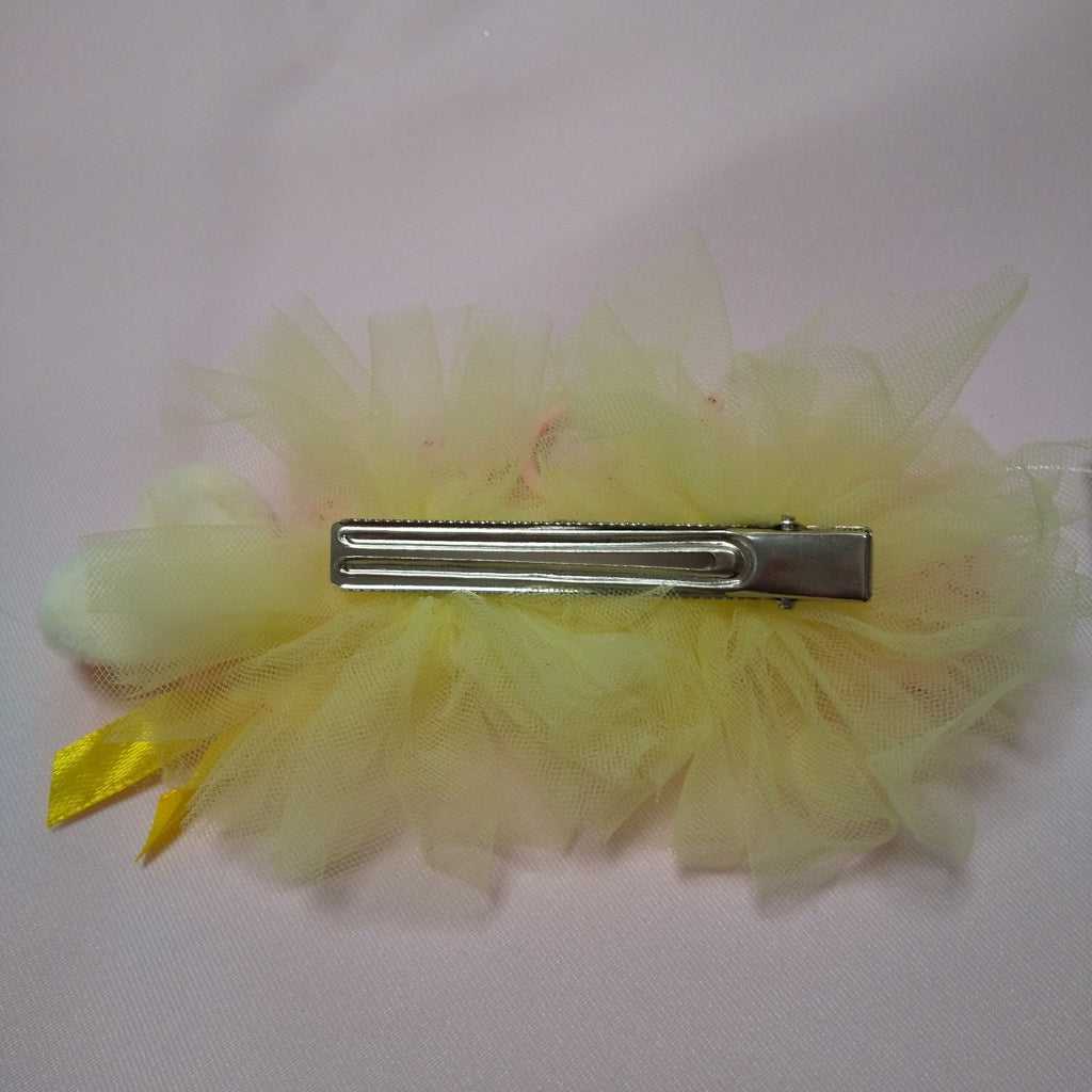 <35011>Tiara hair clip (yellow)