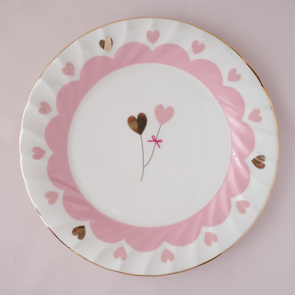 <10009>Heart Plate(pink)