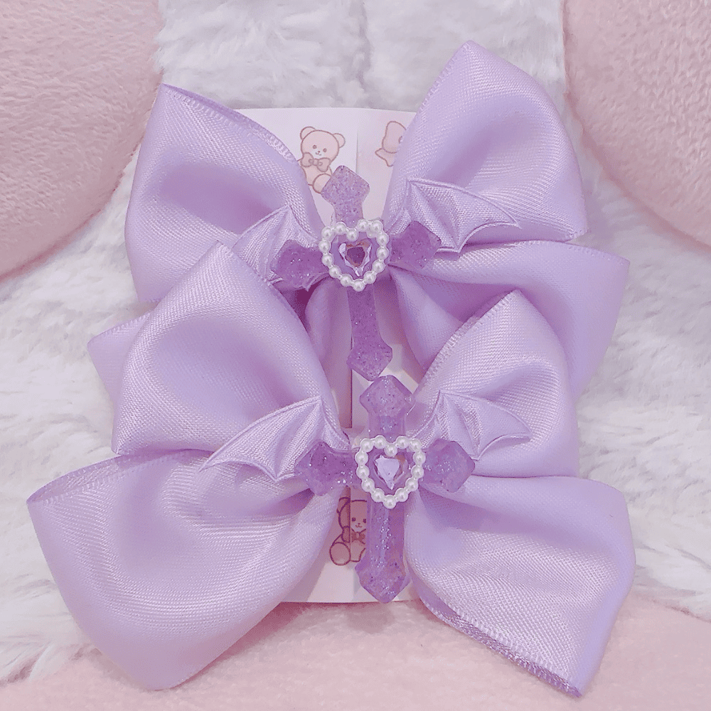 <23011> Cross ribbon (purple)