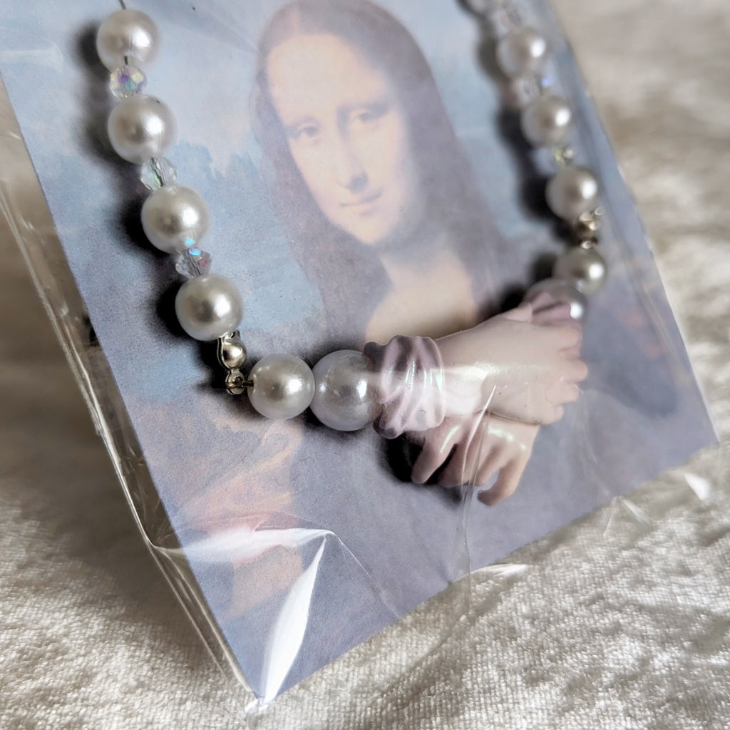 <33035>Painting, Mona Lisa pearl necklace(02)