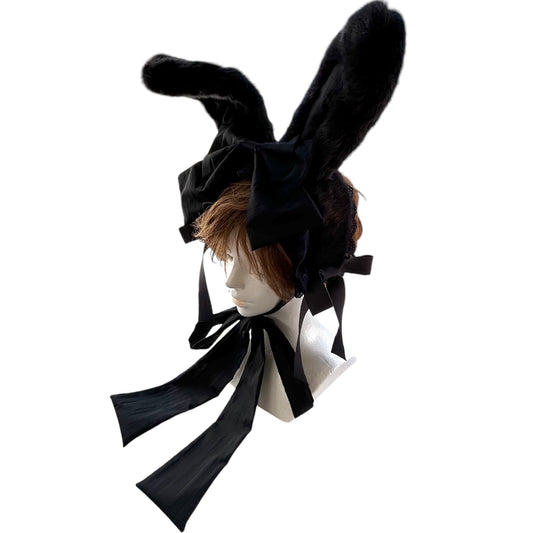 <03003>Headdress: Bunny ears (Dark blue)