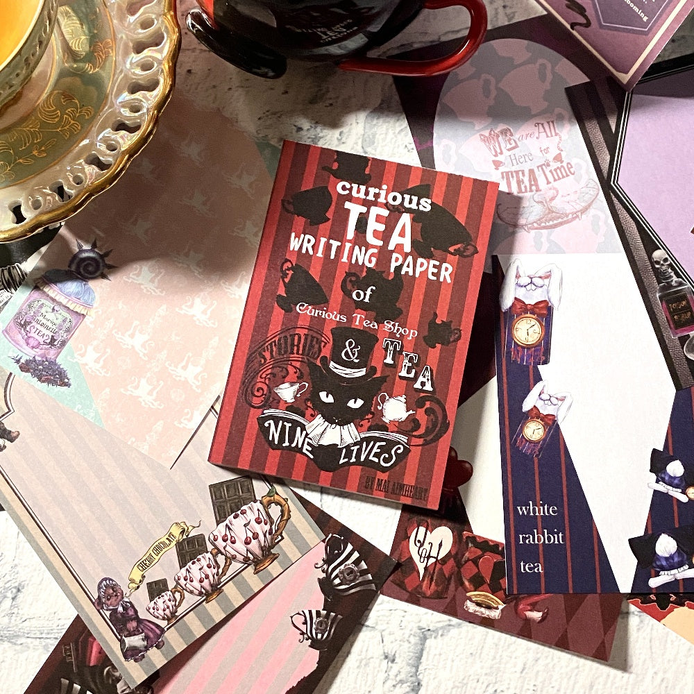 <24006>Black Cat Tea Shop notepad