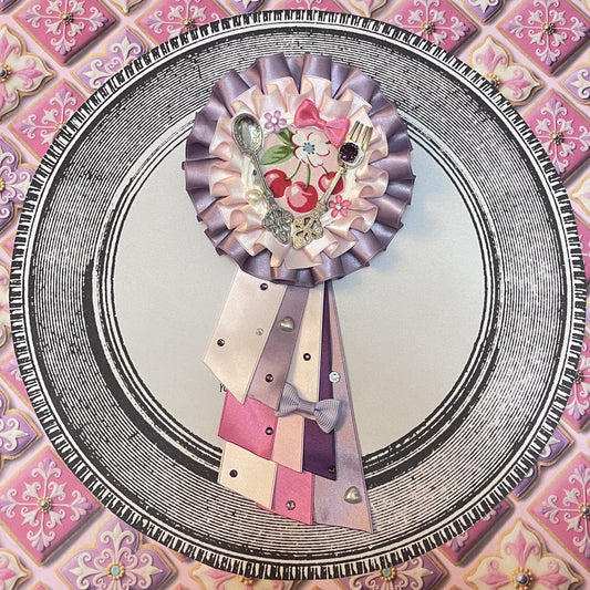 <13036>Elena's Little Lover Rosette（Lavender×Light Pink）