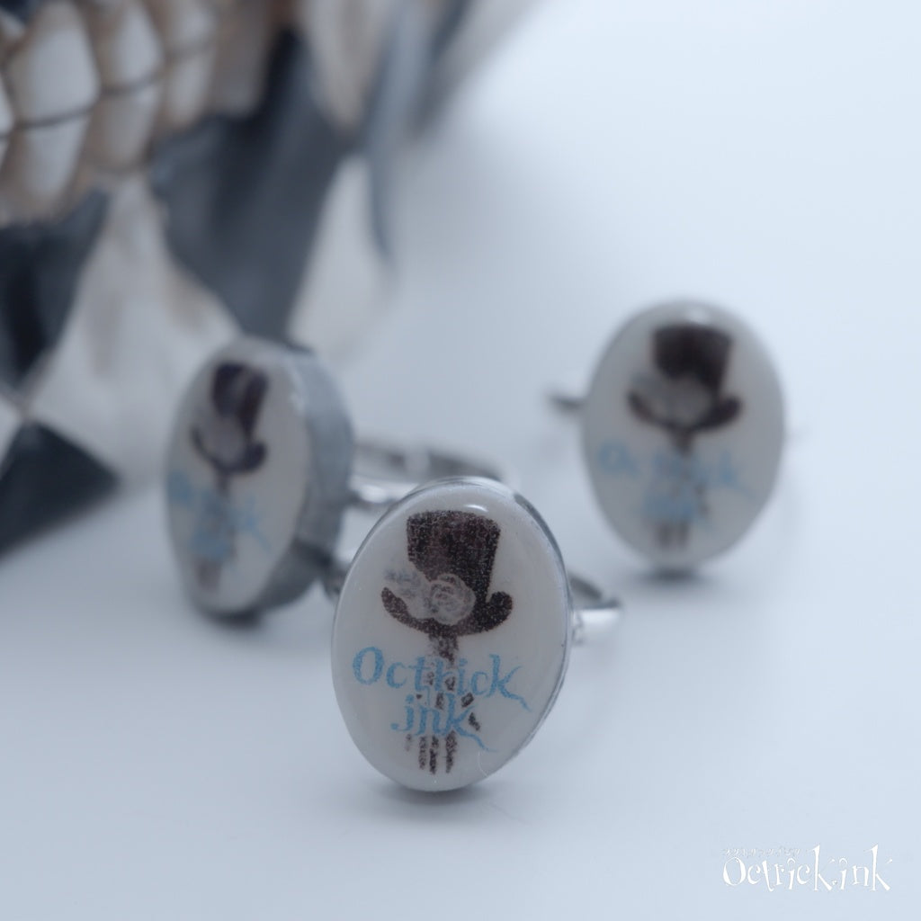 <22039>Octrick.ink Event Limited Ring (Hatter cyan)