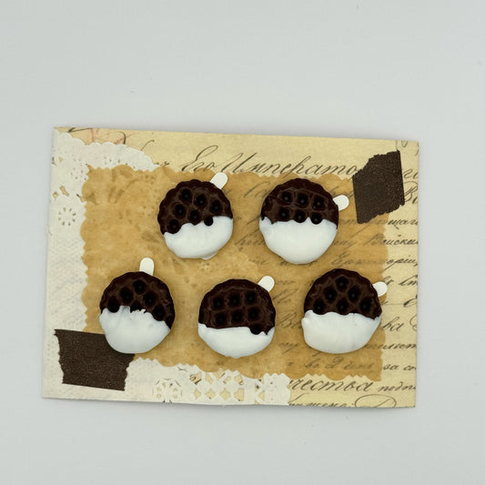 <18008>Wax Seal Sticker Biscuits (cocoa)