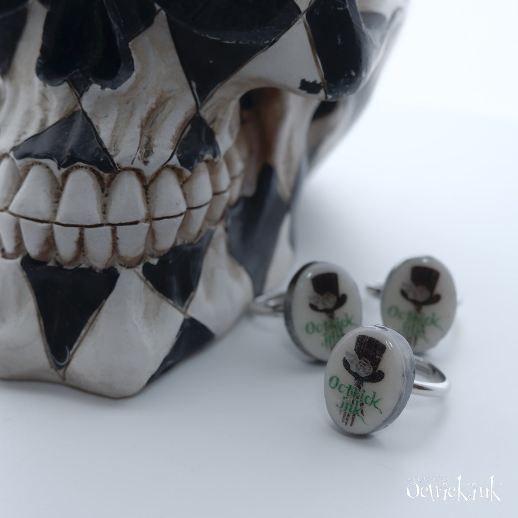 <22040>Octrick.ink Event Limited Ring (Hatter Green)