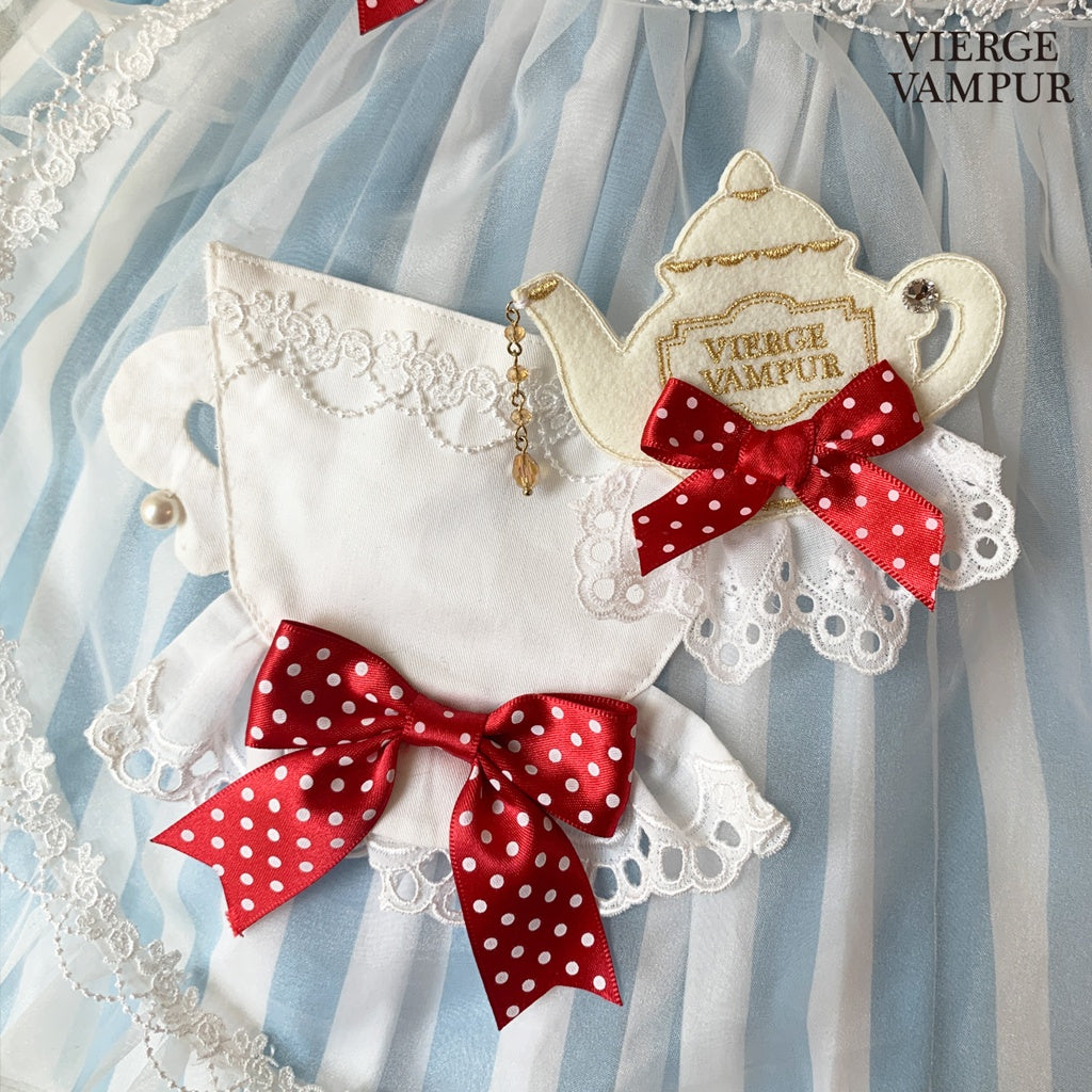 <31015>Teapot Brooch<br> (red)