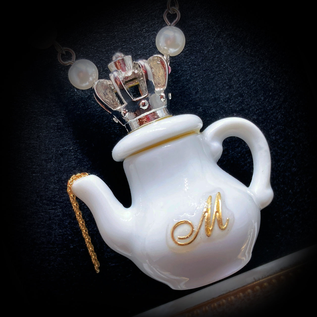 <12009>Teapot necklace silver