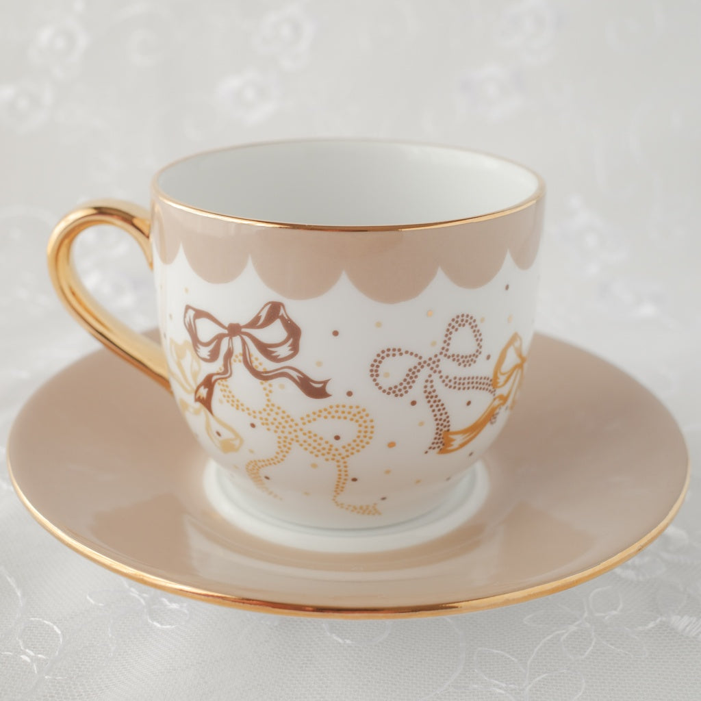 <10003>Coffee Cup & Saucer Set(brown)