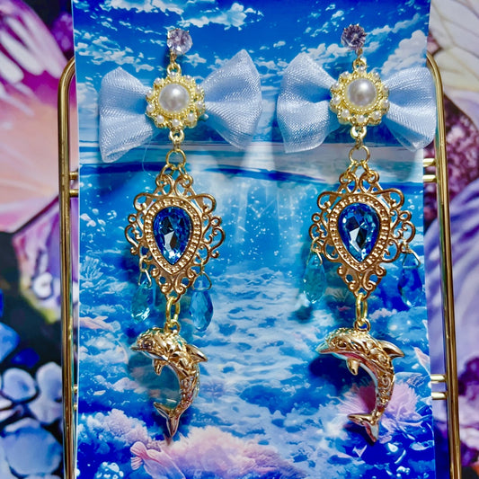 <30041>earring(dolphin)