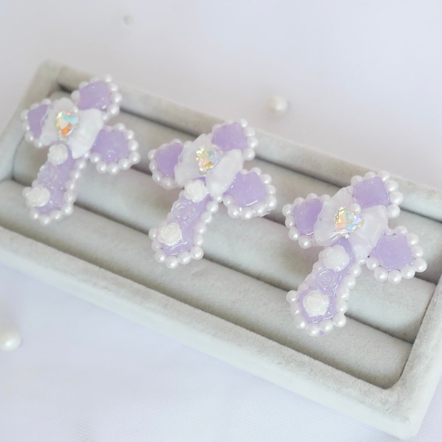 <15004>Cross ring (purple)