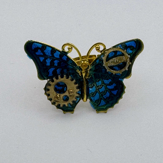 <18086>Butterfly Ring B（blue）