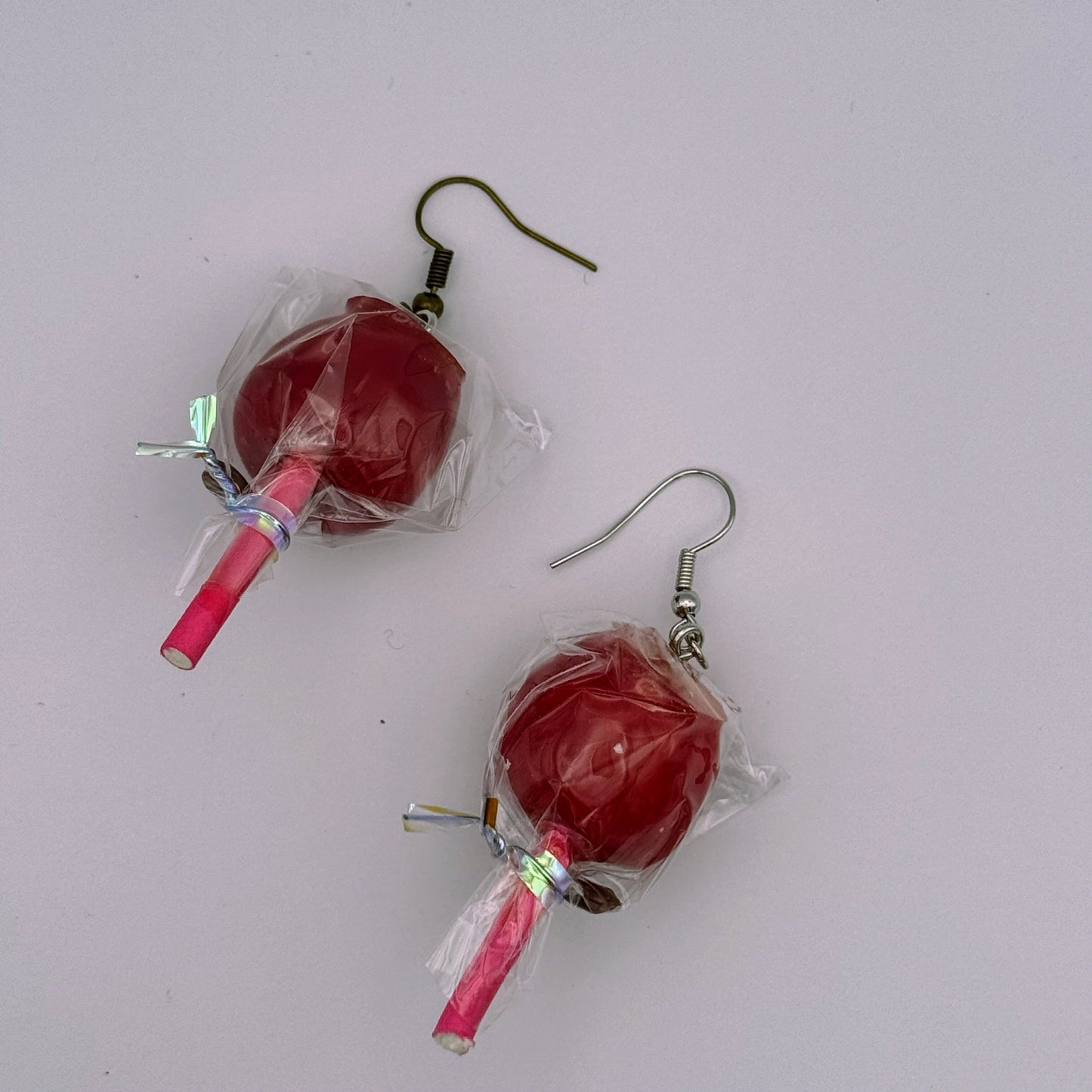 <18099>Strawberry candy earrings 2