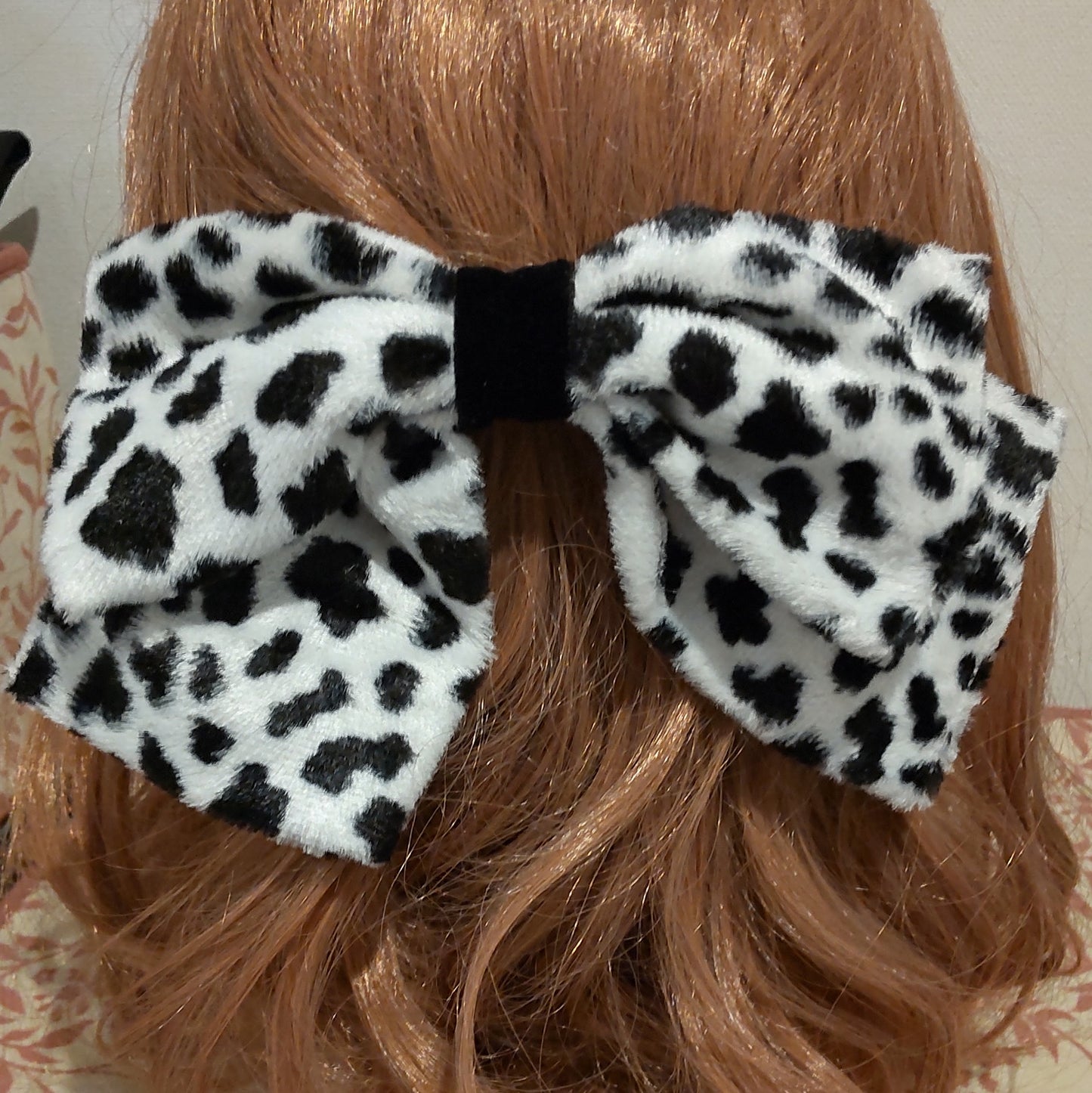 <21031>dalmatian ribbon clip A