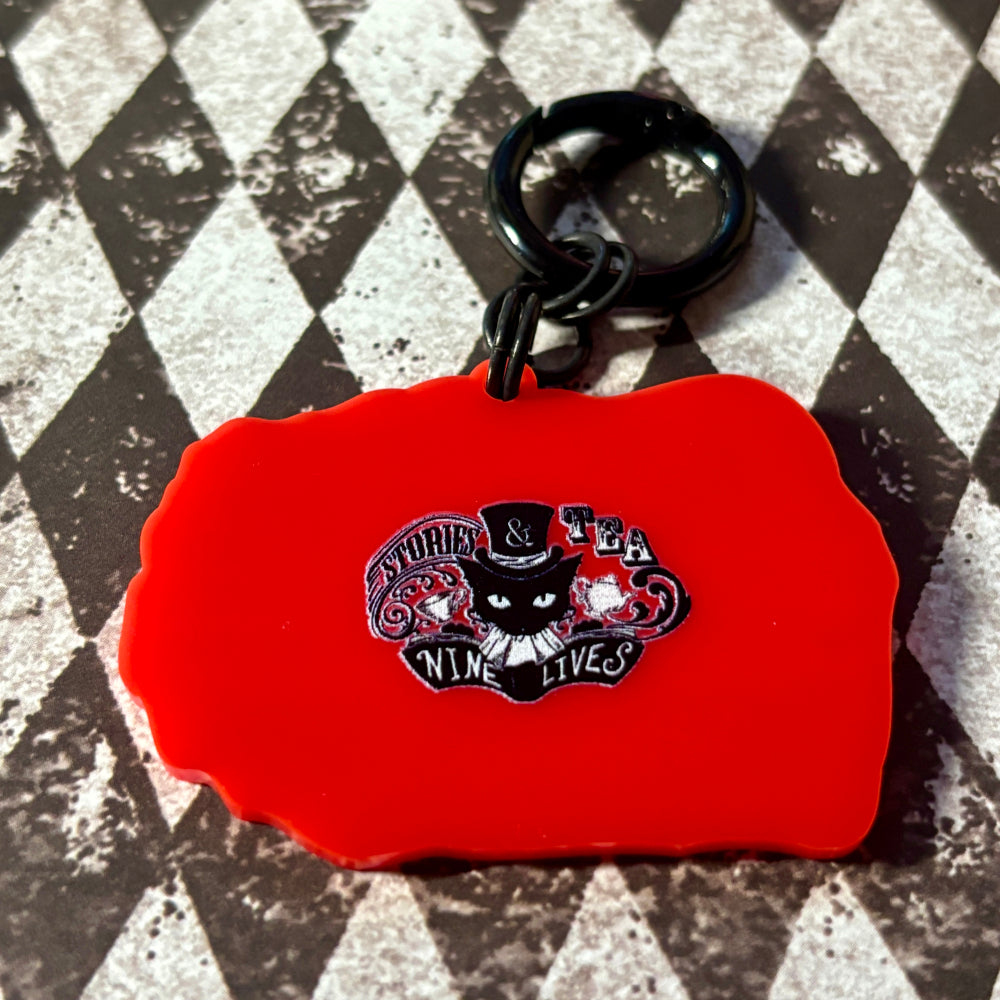 <24018>CUPPA Black Cat key ring